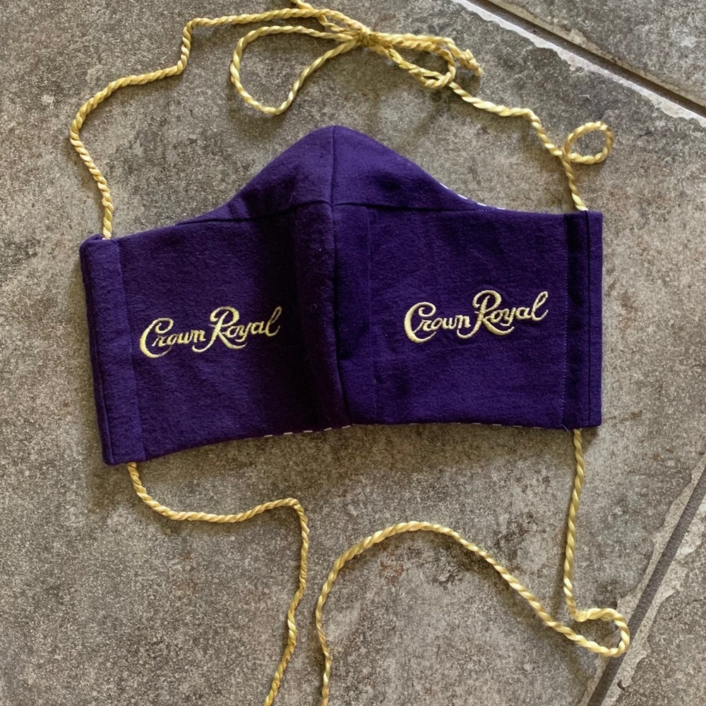 PPE Face Mask 3-Layer/ Pocket Crown Royal